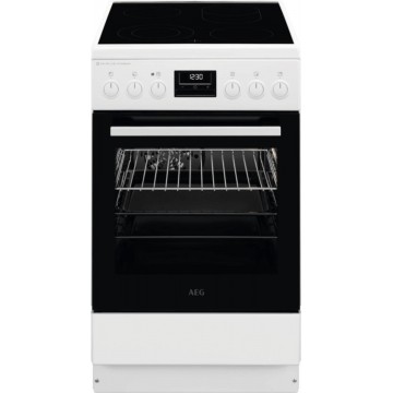 AEG CCB56491BW Κουζίνα 58lt με Κεραμικές Εστίες Π50εκ. Λευκή